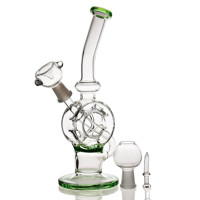 Glasbong Pfeife Bongs für Smoking-Bong Bowl,14,4 mm Bubbler Acryl Bong Fallrohr Gerader Rohre Percolator Öle Rigs billig Wass