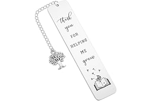 CERSLIMO Teacher Thank You Gifts Bookmark, Graduation Teacher Appreciation Gifts Metal Bookmarks for Women Men Christmas Back to School End of Year 2024 Retirement Gifts for Teacher from Student