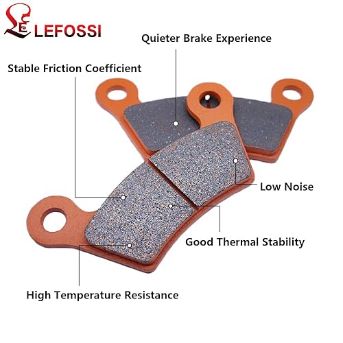 thumbnail interactive-video image 1 of LE LEFOSSI Carbon Fiber Brake Pads For Can-Am Spyder RT/RS 2008-2012 - Front & Rear Pads FA474F FA473R Replacement 1 of 8