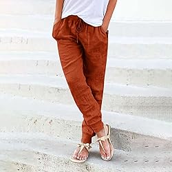 JIOEEH Cargo Pants Women Drawstring Back Elastic