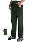 iCreek Men's Packable Rain Pants Waterproof