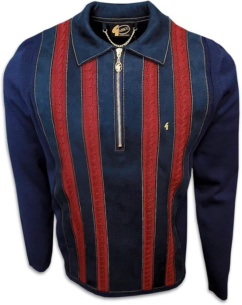 Gabicci Vintage Navy Retro 70s Knited 