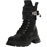 DKNY Women's Sava Lace Up Combat Boot