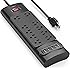 Power Strip, Bototek Surge Protector with 10 AC Outlets and 4 USB Charging Ports,1625W/13A, 2100 Joules, 6 Feet Long Extension Cord for Smartphone Tablets Home,Office, Hotel- Black