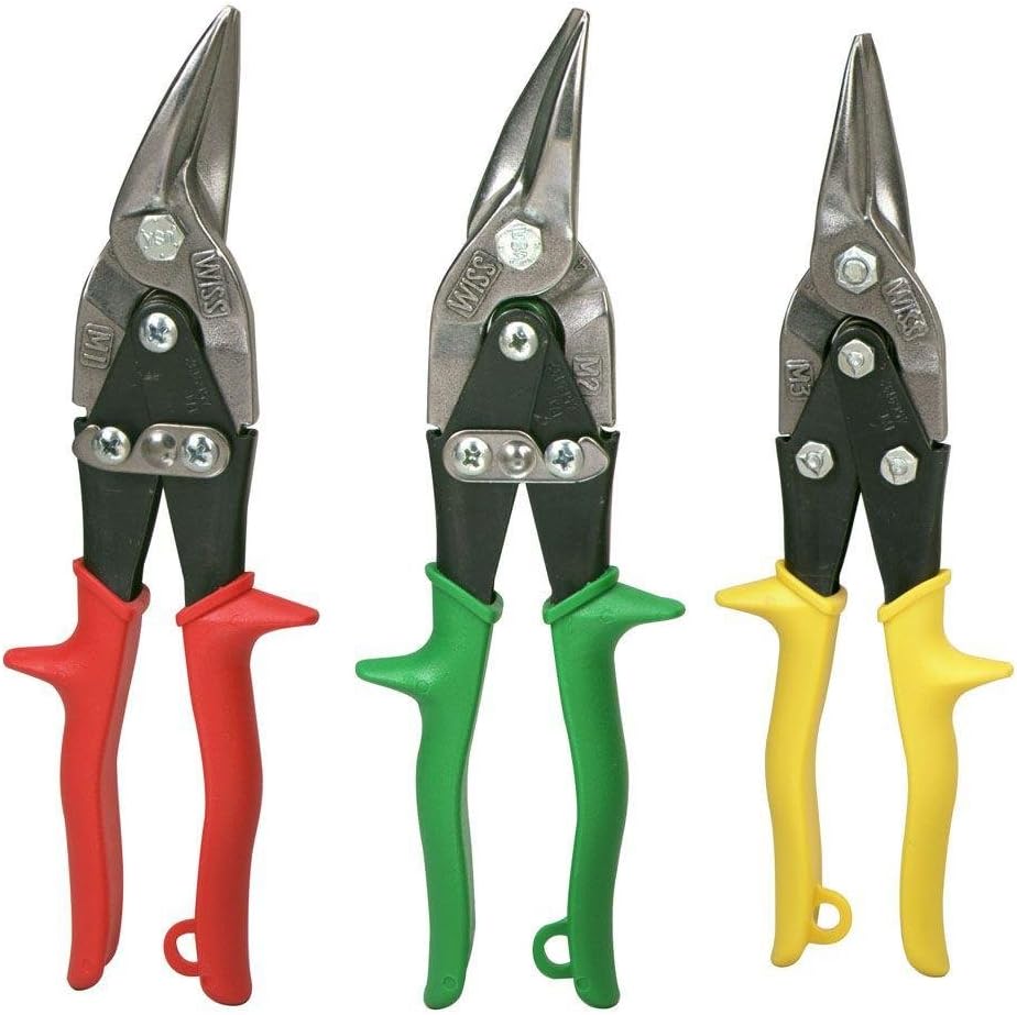 3pc Wiss Tin Aviation Snips Cutting 