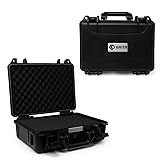 GRITR Tactical Hard Pistol Case w/Foam Padding, IP67-Rated TSA Approved Firearm Travel Case, Dustproof Waterproof Hard Case for Gun Storage