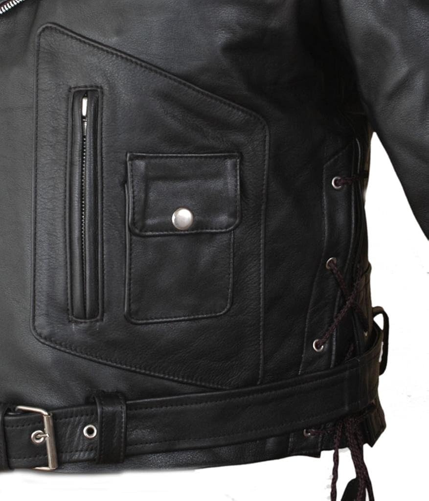F H Men S Terminator 2 Judgment Day Arnold Genuine Leather Jacket At Amazon Men S Clothing Store