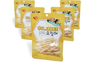 K-Herb Dried Squid – Korean Squid Flavorful Grilled Soft Butter Korean Dried Squid (Butter Squid 5Pack)