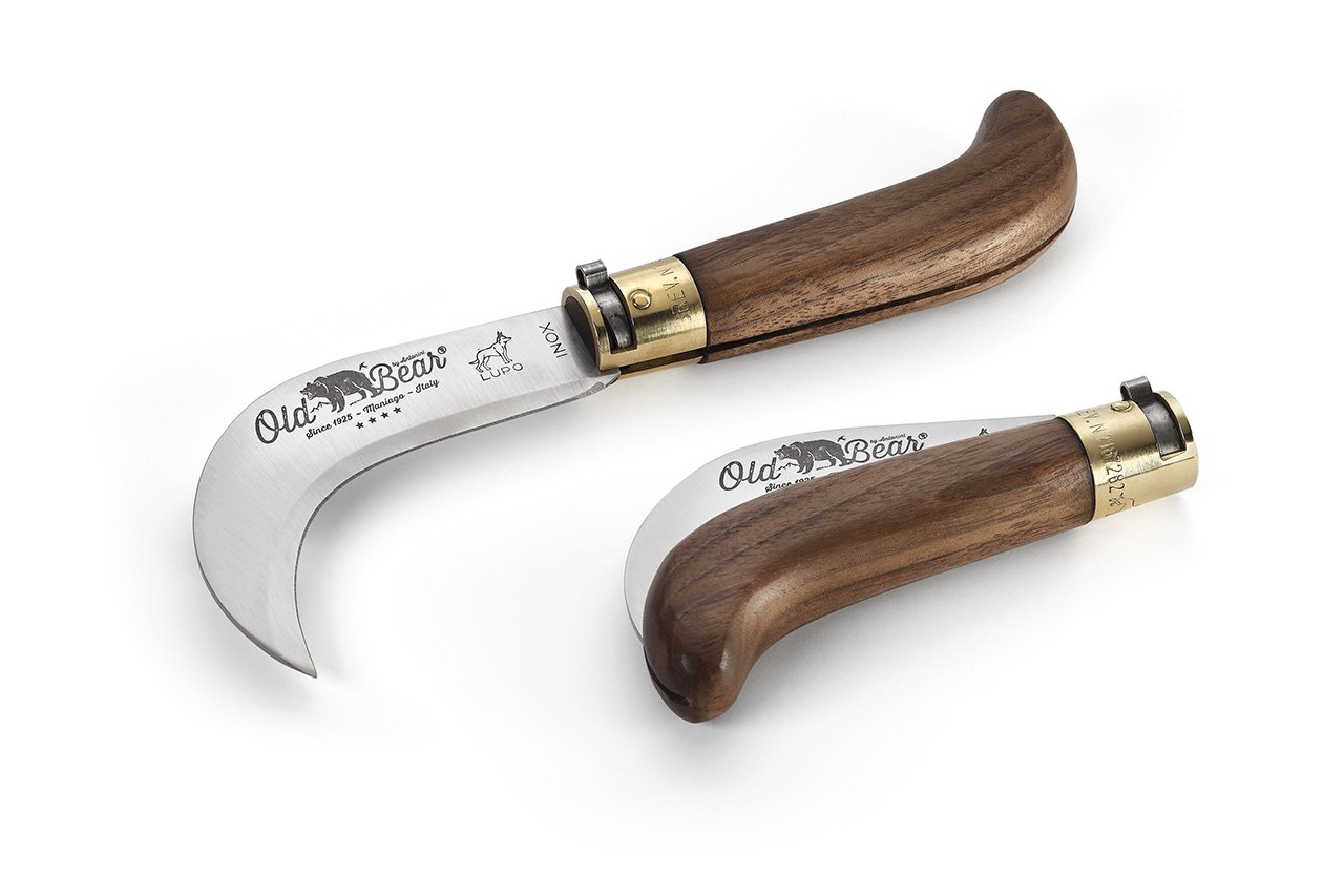 Old Bear Pruning Knife by Antonini Walnut Handle