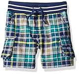 Crazy 8 Boys' Baby Green Plaid Cargo Short