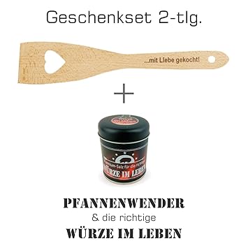 Geschenkset 2 Tlg Sprüche Premium Salz Und Herz