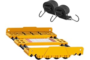 Heavy-Duty Adjustable Dolly Cart with 2 Elastic Strap– Expands Up to 36" Wide, Supports Up to 2000 lbs for Moving Appliances,