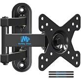 Mounting Dream Full Motion Monitor TV Mount for 10-26 Inch TVs up to 33lbs | Wall Mount TV Bracket with Swivel Articulating Arm, Up to VESA 100x100mm, MD2463