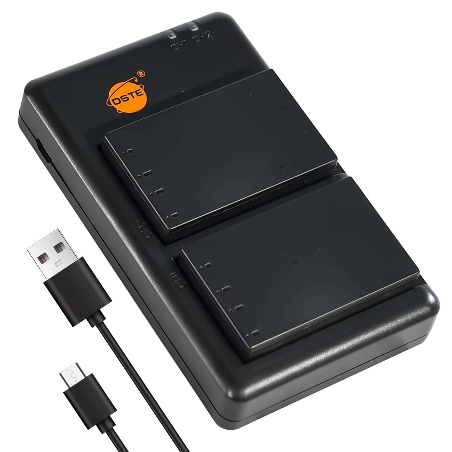 DSTE 2PCS NP-140 (1900mAh/7.4V) Battery Charger Set Compatible for Fuji FinePix S100FS, S200EXR, S200FS, S205EXR Camera