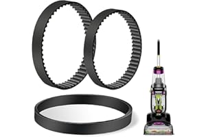 TAISOUW Vacuum Belt for Bissell ProHeat 2X Revolution Pet Carpet Cleaner 1548 1551 1551W 1550 Series, Replace Parts #1606418, 1606419, 1606428.