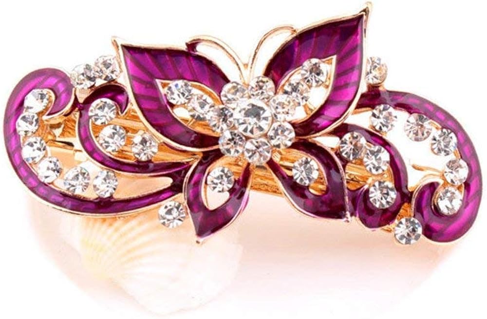 Unique Design Hair Tools Rhinestone Hair Clips Handmade Butterflies Hairpin Hair