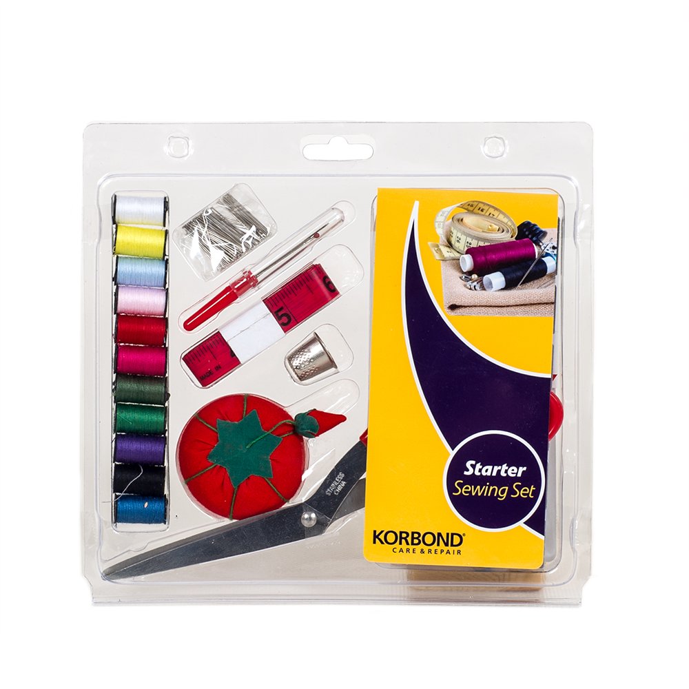 Korbond Beginner Sewing Set – 21 Piece Essential Accessories Set for Crafting and Repair – Hand Sewing — image 1