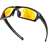 MVICRDU Gaming Glasses Computer Blue Light Blocking Glasses, Amber Glasses Filter 99% Blue Light for Relieve Eyestrain and improve Sleeping, Video Glasses for Men, Women and Kids