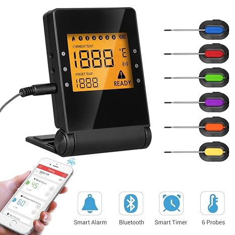  Bluetooth Meat Thermometer Wireless Bbq Digital