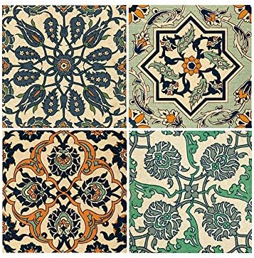 bulingbuling Decorative Tile Stickers Peel and Stick Tile Stickers Waterproof Removable DIY Tile Stickers for Kitchen Backsplash Bathroom Floor Linoleum Home Decorations Accessories(10)