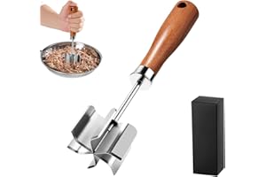 Meat Chopper Stainless Steel Meat Masher Ground Beef Chopper Tool Ground Meat Smasher, Hamburger Smasher Tool Potato Mix Tool