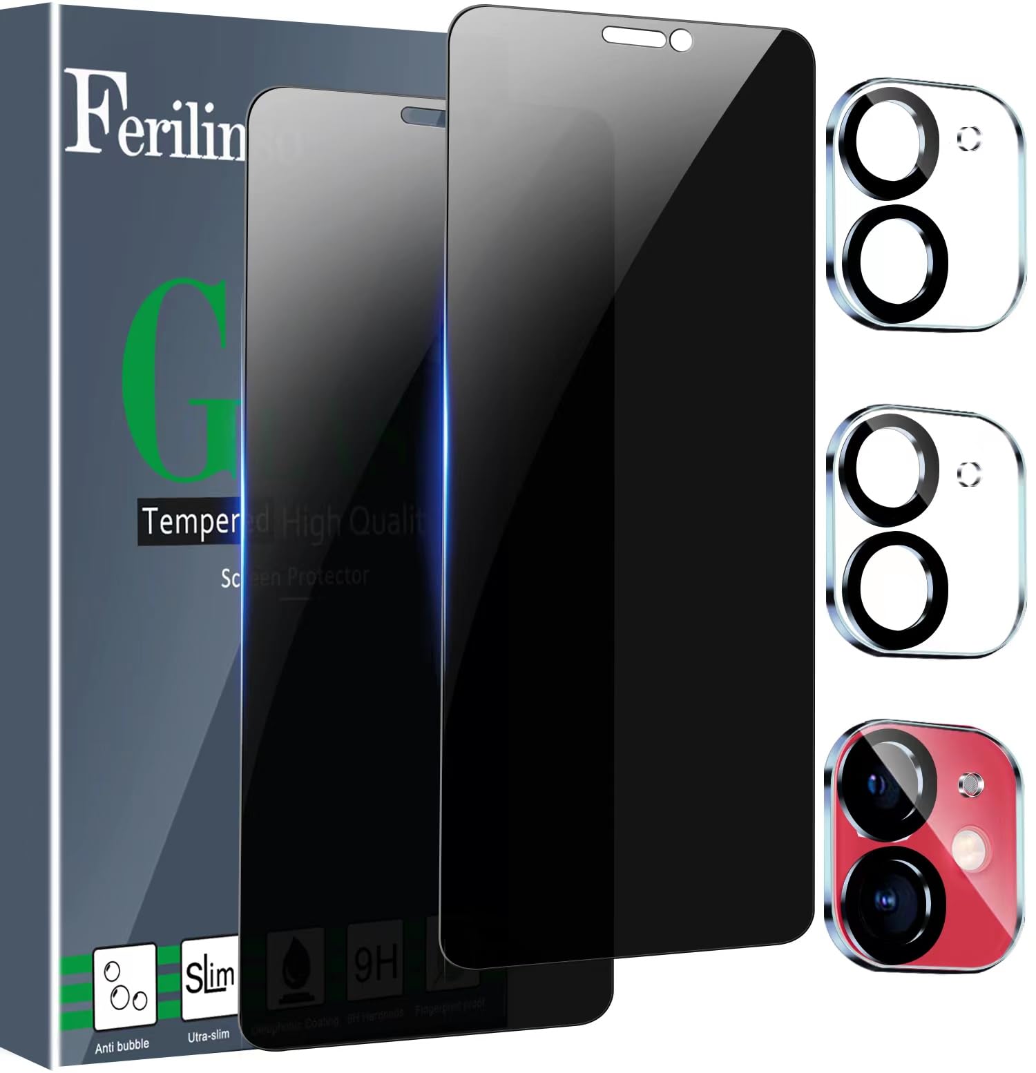 Ferilinso 4 Pack Privacy Screen Protector for