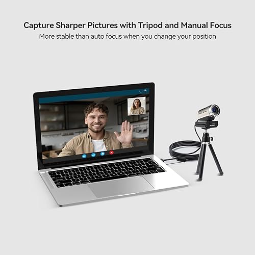 AUSDOM FHD 1080P Webcam, AW615S Web Camera for Computers, Noise