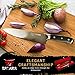 TATARA | 8 inch Chef Knife - Professional Carbon Stainless Steel Kitchen Chef Knife | Premium Razor Sharp Full Tang Kitchen Knife | Perfect For Sushi, Vegetables, Meat Cutting | Comes With Wooden Case