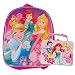 Disney Princess Preschool Backpack Toddler (11") with Mini Disney Princess Lunch Box/SnackTin