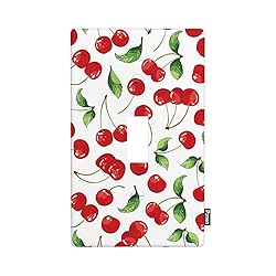 Pznen Cute Cherry Single Toggle Light Switch Cover