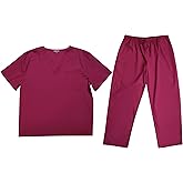 Tropi Men's Scrub Sets Uniforms for Men 6952-WINE-XXXL