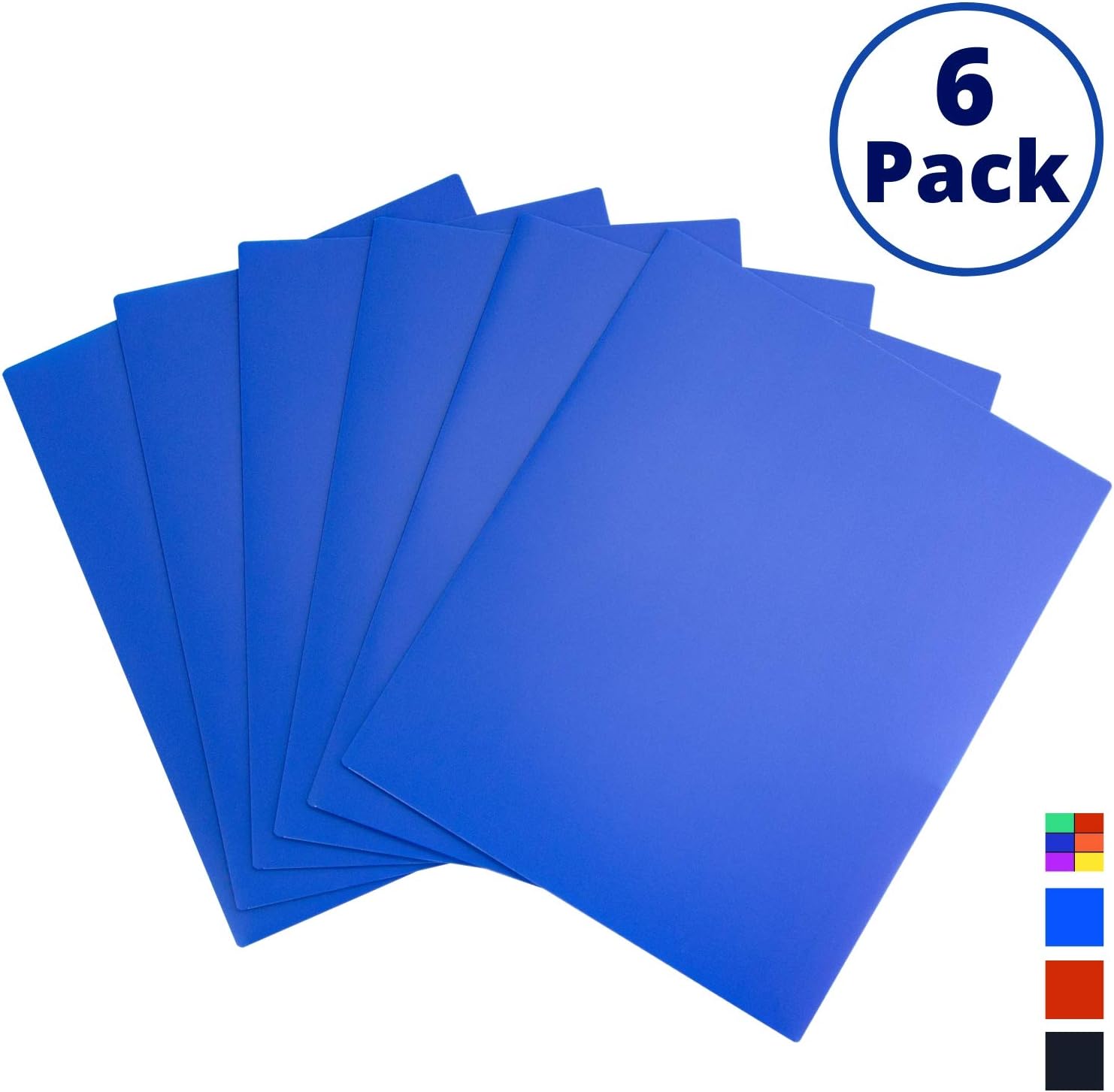 folder plastic & pocket blue