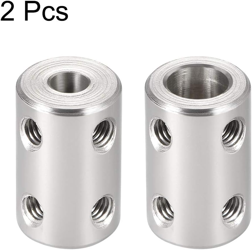sourcing map 5mm to 8mm Bore Rigid Coupling Set Screw L22XD14 Stainless Steel,Shaft Coupler Connector for 3D Printers - Image 3