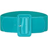 VONMELLI Stretchy Wide Women Belts Elastic Vintage Belts for Women Fashion Ladies Waist Belt for Dress