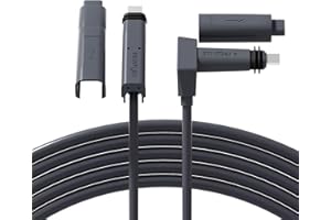 Klutchtech 32.8FT Starlink Replacement Cable for Starlink Rectangular Satellite V2, Starlink Internet Kit Satellite Cable Extension Fits Starlink Accessories (32.8FT/10M) Waterproof Gray