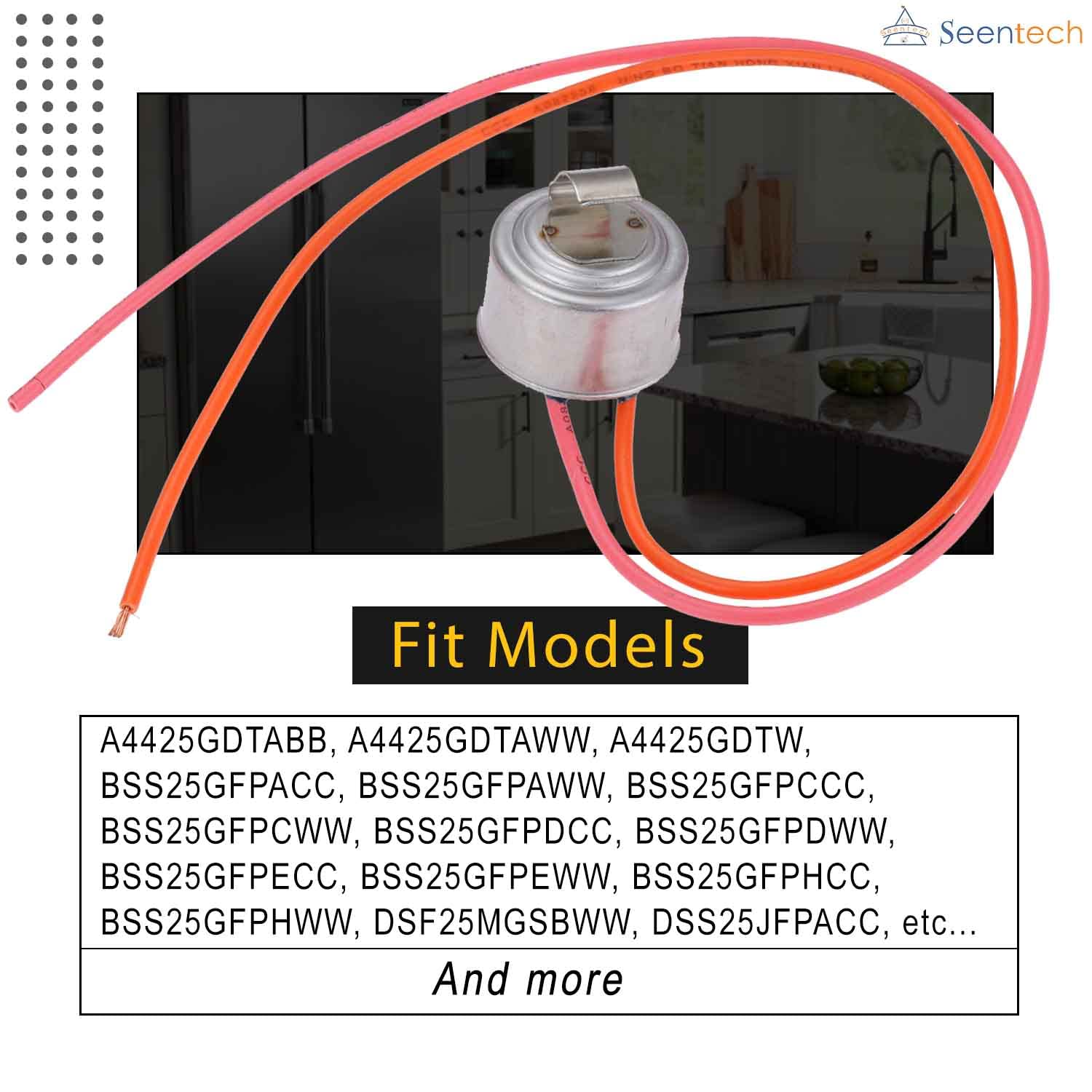 WR50X10068 Refrigerator Defrost Thermostat by Seentech - Compatible with Hotpoint Refrigerators: Replaces 1170024 AP3884317 WR50X10015 AH1017716, EA1017716, WR50X10017, WR50X10018, WR50X10028