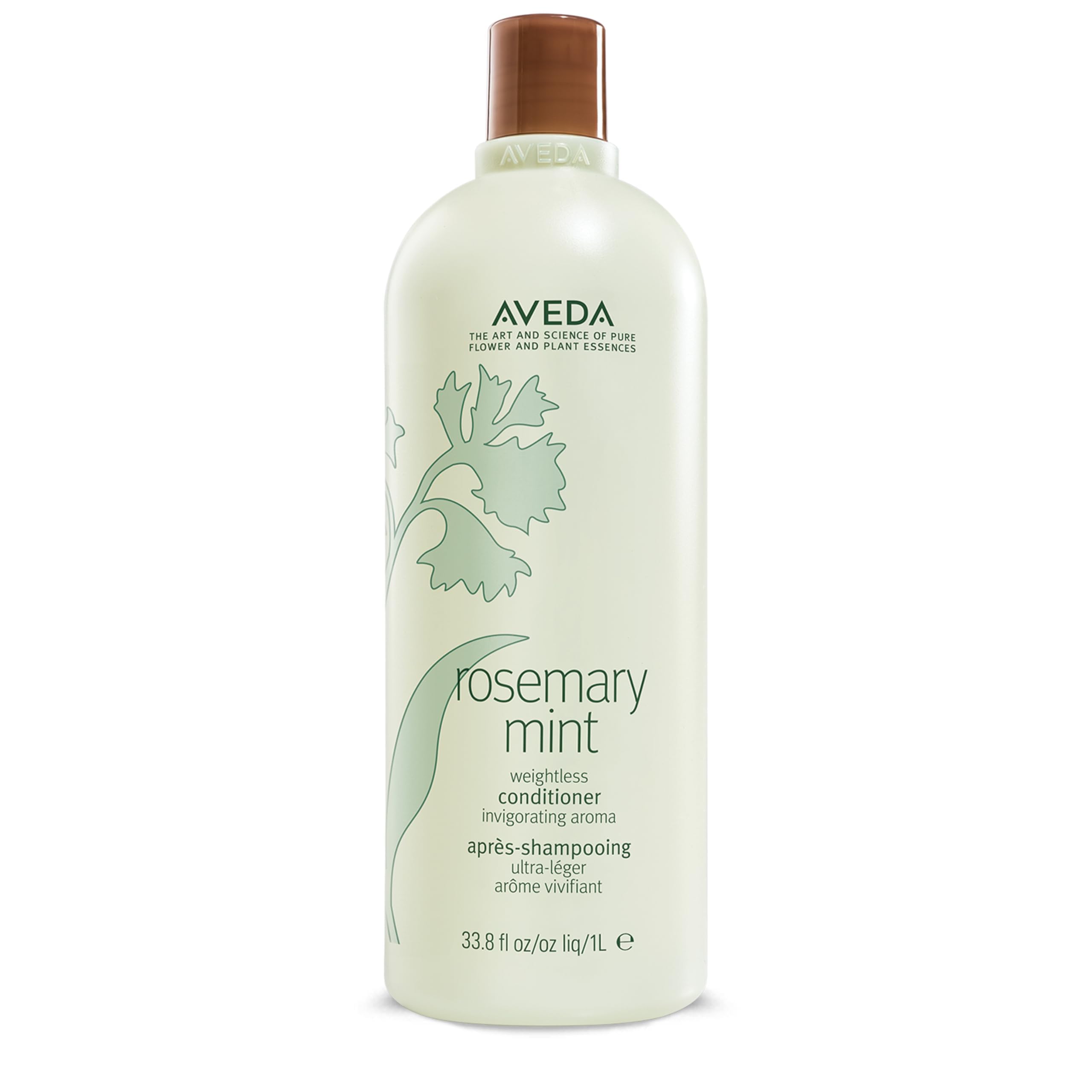 Aveda Rosemary Mint Weightless Conditioner | Lightweight Daily Hair Conditioner | Adds Body & Shine| for Normal to Oily Hair, Fine to Medium Hair Types | Colour Safe | 97% Naturally Derived*, 1000ml