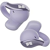 Monster Open Ear AC225 Headphones, Bluetooth 6.0 Wireless Earbuds, Stereo Sound, Lightweight Comfort Clip-On Earbuds with ENC Mic for Clear Calls, 36H Playtime, Touch Control, IPX6 Waterproof, Purple