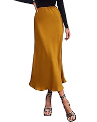 BTFBM 2025 Womens Summer Fall Long Satin Skirt Silk
