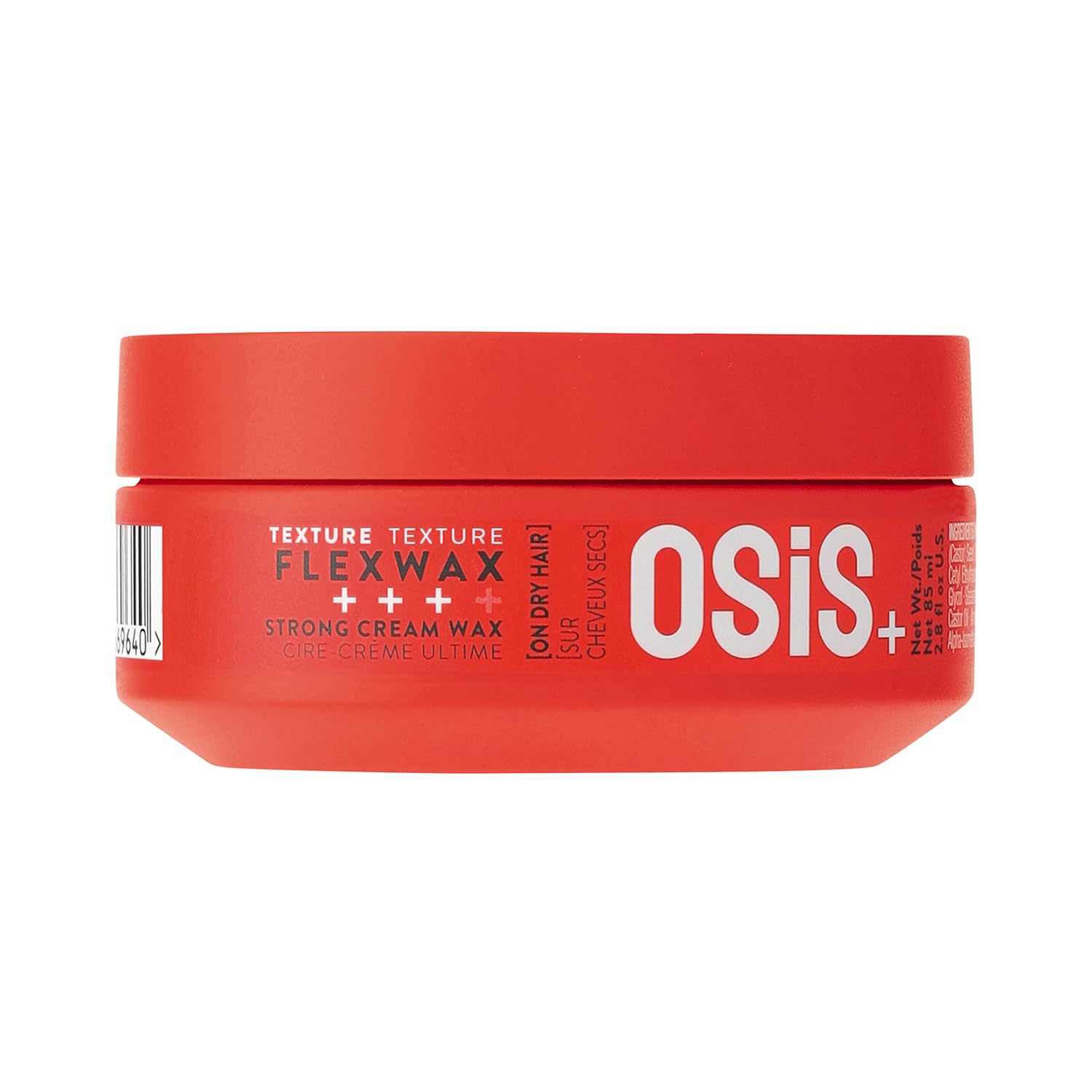 Schwarzkopf Professional OSiS Flexwax Hair Styling Wax Remouldable Cream Wax Hair Grip Texturizing Natural Shine Strong Hold 85 ml