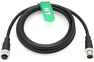 HangTon M12 A Coded 8 pin Female to 8 pin Male Cable for Cognex Sensor Camera Industrial Actuator Profibus Automation 10M