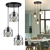 DLLT Vintage Pendant Light, Adjustable Mini Hanging