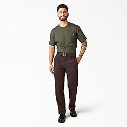 Dickies Mens 874 Flex Work Pants, Dark Brown, 36W x