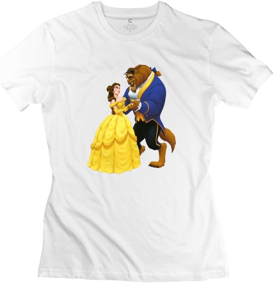 Women's Tee Cute Beauty Beast T-shirt White