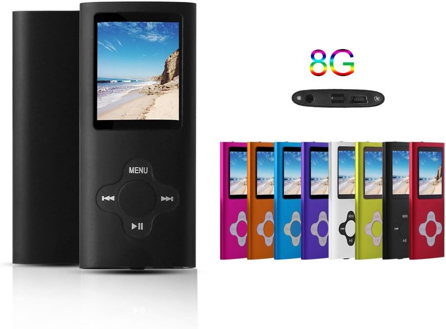 G.G.Martinsen 8GB Versatile MP3/MP4 Player with Photo Viewer, Mini USB Port Slim 1.78 LCD, Digital MP3 Player, MP4 Player, Video Player, Music Player, Media Player-Pink: Home Audio & Theater