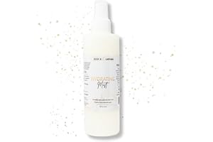 BASK & LATHER Hydrating Hair Mist, Leave-In Conditioner, Itchy Scalp Relief, Detangler, Curl Definer, Aloe Vera, Avocado Oil, For All Hair Types, 8 oz