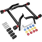 kekykm Rear Saddlebag Guard Crash Bar Bracket Kit Fit For Harley Touring Street Glide Road King Road Glide Electra Glide Ultra Limited CVO Black Motorcycle Bumpers 2009-2023