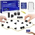 Magnetic Chess Game Set with 20 Stones, 2025 New Multiplayer Magnet Board Game with Rocks, Portable Magnet Chess Game with Ro