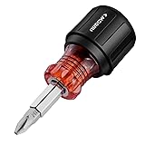 ARROW 5-in-1 Stubby Screwdriver, Multi-Bit Screw