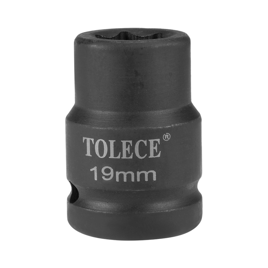 Sourcingmap 3/4-Inch Drive by 19mm 6-Point Shallow Impact Socket, for Ratchets, Torque Electric Wrenches, Cr-Mo, Metric